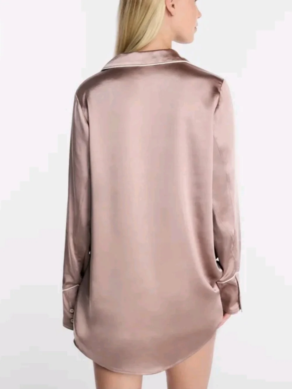 KACEY MUSGRAVES x LEE Satin Western Sleep Shirt NWT Fawn Pink Limited Edition